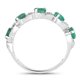 thumbnail image 2 of 1.21 Carat Genuine Zambian Emerald and White Diamond 14K White Gold Ring QJ Model, 2 of 2