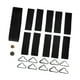 thumbnail image 1 of 10 ganchos triangulares con hebilla para trampolín, negros, suministros, kit de reparación de conexión rápida para trampolines y de trampolines, 1 of 8