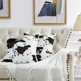 thumbnail image 2 of Home Soft Things Faux Fur 2 Piece Throw Pillow Cover Set - Cow - 20" x 20", 2 of 6