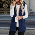 thumbnail image 6 of Stamzod Womens Vest Casual Hooded Sleeveless Fleece Lined Outerwear Vests Winter Coat with Pockets, 6 of 9
