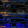 thumbnail image 3 of Interior Car LED Strip Lights with Wireless APP and Remote Control, RGB 5 in 1 Ambient Lighting Kits with 236 inches Fiber Optic, 16 Million Colors Car Neon Lights, Sync to Music, 3 of 6