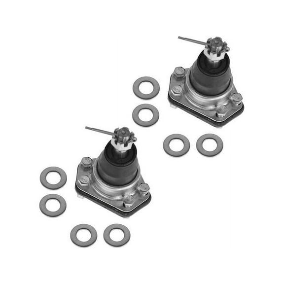 Front Upper Ball Joint Set 2 Piece - Compatible with 1982 - 2003 Chevy S10 RWD 1983 1984 1985 1986 1987 1988 1989 1990 1991 1992 1993 1994 1995 1996 1997 1998 1999 2000 2001 2002