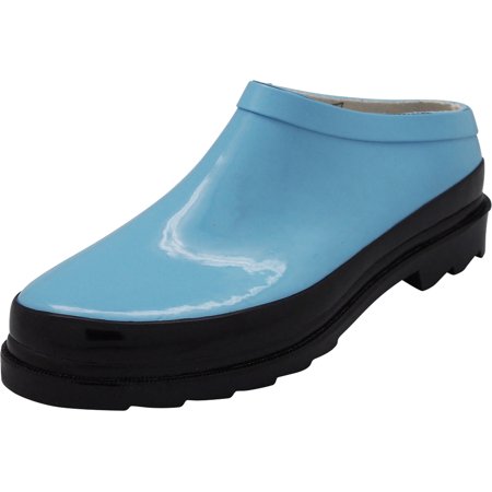

NORTY Womens Waterproof Rubber Garden Clog Adult Female Rain Boots Blue 6