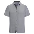 thumbnail image 5 of Men's Short Sleeve Button Down Shirts Casual Printed Summer Regular Fit Beach Shirt, 5 of 5