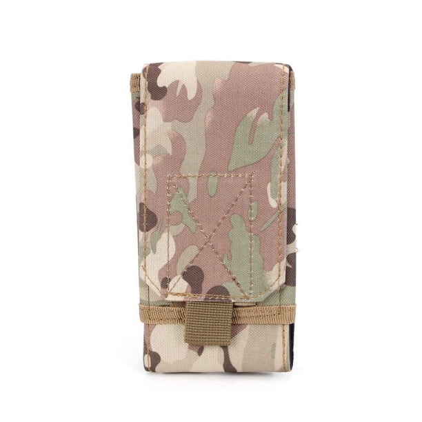 Bolso para teléfono móvil de camuflaje para exteriores para hombre, accesorio práctico para colgar en la cintura, bolso táctico deportivo, bolso para teléfono móvil.