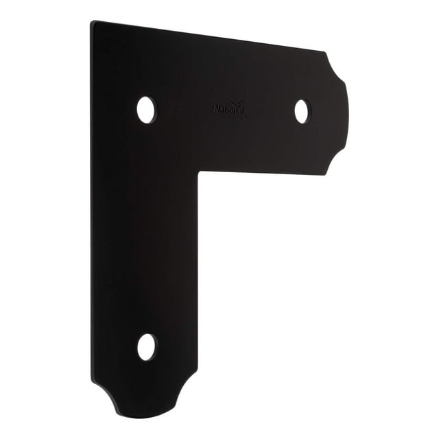 Soporte de montaje National Hardware N800-014 decorativo negro 7,5 x 21 cm