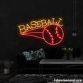 thumbnail image 4 of Glowneon Baseball Neon Sign, Baseball Led Sign, Baseball Wall Decor, Baseball Player Gifts, 4 of 5