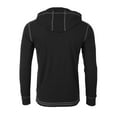 thumbnail image 4 of ZIMEGO Men's Long Sleeve Vintage Thermal Hoodie - Athletic Fit Pullover Hooded Henley Shirts, 4 of 6