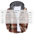 thumbnail image 5 of Tqyyweavej Mens Flannel Hoodie Shirts Lightweight Button Down Plaid Hoodies Drawstring Hooded Long Sleeve Jackets for Men with Pockets, 5 of 7
