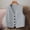 Gray, variant on Drovellove Plus Size Women's Sleeveless V Neck Casual Suit Jacket | Solid Lightweight Summer Layering Coat for Office or Weekend Outings