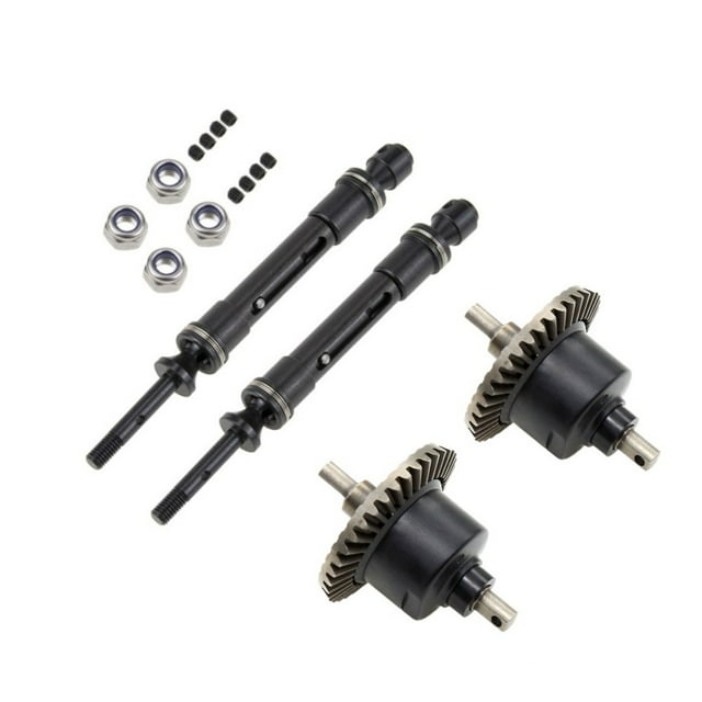 2* 1/10 RC Car Drive Shaft+Gear Differential Set for Traxxas Slash 4X4 VXL