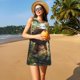 thumbnail image 3 of Balery Jungle Hat Bear Vestidos de verano para mujer con estampado: vestido holgado sin mangas, vestido playero informal y cómodo para días calurosos., 3 of 7