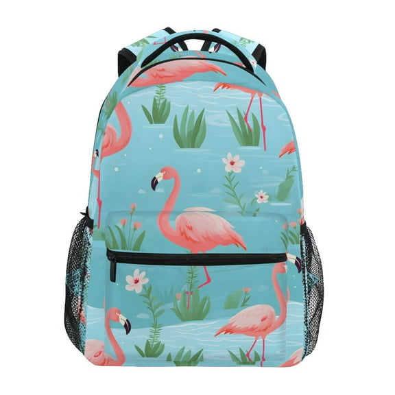 ALAZA Stylish Backpack Flamingo Floral Elementary Bookbag Personalized Laptop School Bags Travel Daypack
