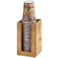 thumbnail image 1 of Cal Mil 298-99 Madera Lid&44; Serviette et Porte-Gobelet - Marron, 1 of 1