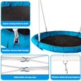 thumbnail image 2 of 40” Saucer Swing with Stand for Kids Outdoor, 440lbs Swing Set with Heavy Duty Metal Swing Stand for Backyard, Safe Waterproof Round Swing,Outdoor Kids Play Equipment, 2 of 8