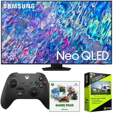 Samsung QN85BA65" Neo QLED 4K Mini LED Quantum HDR Smart 65 inch TV (2022) Bundle with Xbox Controller, 3-Month Xbox Game Pass Ultimate Subscription and 2-Year Accidental Extended Warranty