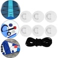 thumbnail image 3 of 6 Pieces D s PVC Patch/ Round D s Patch/ Deck Attachment /Tie Down D Pad /Deck Rigging for Dinghy /Paddleboard /Raft /Deck White, 3 of 10