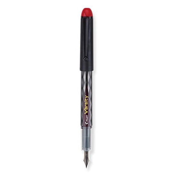 Pilot Varsity Disposable Fountain Pens, Red Ink, 5-PACK (90065)