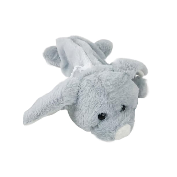 Estuche de peluche para lápices, accesorios de papelería, bolígrafos de dibujos animados, soporte para lápices multiusos. Gris