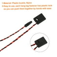 thumbnail image 3 of Uxcell 140Pcs Nylon Hang Tag String 6.7Inch Snap Lock Pins Loop Price Tag Fastener Plastic Tags Red Black, 3 of 7