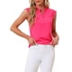 thumbnail image 1 of INSPIRAR CHIC Blusa básica sin mangas de cuello en V para mujer S Rosa intenso, 1 of 6