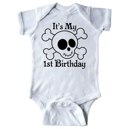 Pirate Funny Infant Bodysuit - 1st Birthday Pirate Skull Infant Creeper
