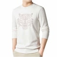 thumbnail image 1 of Styesk Chandail pour Homme Mode Décontractée Col Rond Motif Polyvalent Manches Longues Chandail, 1 of 2