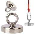 thumbnail image 7 of Spencer Fishing Magnet 270LB Pulling Force Strong Neodymium Rare Earth Magnet Salvage Magnet with Countersunk Hole Eyebolt for Retrieving in River and Magnetic Fishing, 7 of 7
