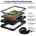 thumbnail image 6 of Case for Samsung Tab A7 10.4" (2020) ,Heavy Duty Rugged Shockproof Anti-fall Protective Case Cover with Rotating Kickstand, Carrying Shoulder Strap, Handle Hand Strap,E, 6 of 9