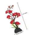 thumbnail image 2 of WASHWEPE 3Ud Adornos De Flores Artificiales Rojas Para Bandejas Japonesas De Sushi, 2 of 7