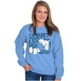 thumbnail image 4 of Retro Groovy Home Sweet Smurf Cartoon Sweatshirt for Men or Women Brisco Brands L, 4 of 6