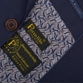 thumbnail image 4 of Porto Filo Men's 2 Piece Navy Windowpane Slim Fit Suit, 4 of 6