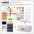 thumbnail image 5 of QiShi Big Capacity Pencil Case for School - Cosmetic & Stationery Bag for Kids, Teens, Boys & Girls (Grey), 5 of 8