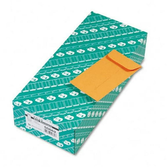 Quality Park  Kraft Coin and Small Parts Envelope  Side Seam  #6  Light Brown  500/box