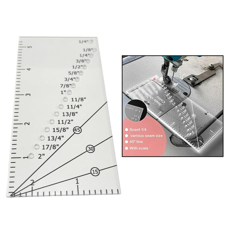 Multifunctional Drawing Ruler Patchwork Ruler 5 In 1 Quilting Ruler Sewing  Gauge Sewing Measuring Tools Tailor Beginner Supplies