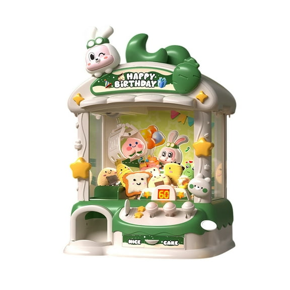 Mini Claw Machine Toy, Home Arcade Game, 180° Rotatable Claw, Music and Lights, USB Powered for 3-5 Years