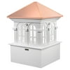 Good Directions Smithsonian Georgetown Vinyl Cupola with Copper Roof - 60" Sq x 139"H