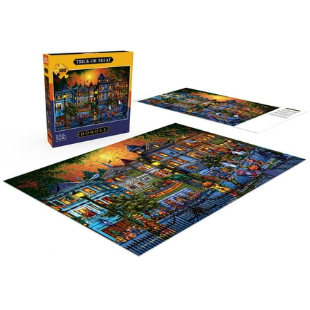 Buffalo Games 300-Piece Dowdle Trick or Treat Adult Interlocking Jigsaw Puzzle