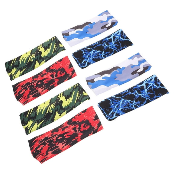 Soimiss 8Pcs Lightweight Sweatband for Boys and Girls Assorted Color Breathable Material for Fitness Sports