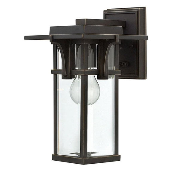 1 Light Small Outdoor Wall Lantern in Craftsman Style 7.25 inches Wide By 11.75 inches High-Incandescent Lamping Type Bailey Street Home