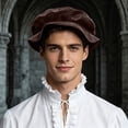 thumbnail image 2 of OJSFQUFP Medieval Men's Hat Soft To The Simple and Versatile Solid Color, 2 of 5