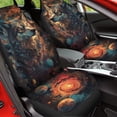 thumbnail image 4 of POLERO 2 PCS Car Seat Covers Wolf Galaxy Space Print Front Auto Seat Cover, Breathable Car Bucket Seats Protector Covers Universal fit for SUV Sedan Van, 4 of 7