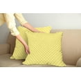 thumbnail image 2 of Ambesonne Geometric Throw Pillow Cover 2 Pack, Circles Geometric Art, 16", Yellow and White, 2 of 5