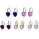 thumbnail image 2 of Guardurnaity Pendientes de aro para mujer, chapados en cobre, con forma de corazón y niña, joyería para mujer, Clip para oreja Ropa, zapatos y accesorios Miscelánea, 2 of 6