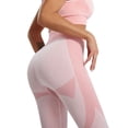 thumbnail image 7 of TWZH Women Color Stitching High Waist Hip Lifty Tummy Control Legging, 7 of 7