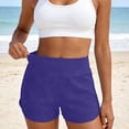 thumbnail image 3 of Women's Swim Shorts High Waisted Bathing Suit Bottoms Swimwear Boyshort Swimming Swimsuit Board Shorts Z04 Dark Purple XXXL, 3 of 7