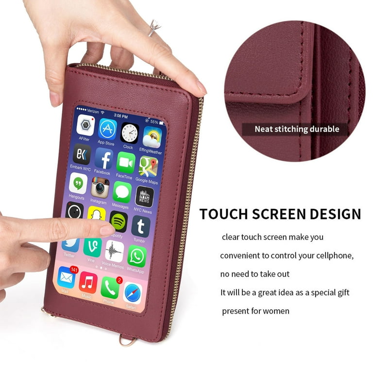No touch cell phone purse sale