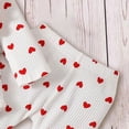 thumbnail image 5 of NOLDARES Newborn Baby Girl Clothes Infant Girls Floral Love Heart Printed Romper and Ruffle Pants Sets 4pcs Winter Fall Outfits(Q066-White), 5 of 6