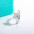 thumbnail image 4 of Silvago Jewel 1.8 Ct Asscher Cut VVS1/D Diamond Anniversary Ring for Wife - 14k White Gold Over Diamond Women's Ring - Women's Wedding Anniversary Gifts - Solitaire Diamond Wedding Ring for Her, 4 of 9