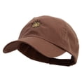 thumbnail image 2 of Uruguay Sun Logo Embroidered Low Profile Washed Cap - Brown OSFM, 2 of 5